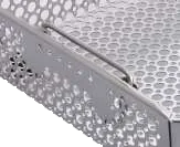 Round-pattern perforation — 8.0 & 4.8 mm dia.