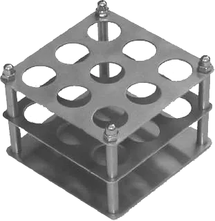 Tube rack — 3 tier