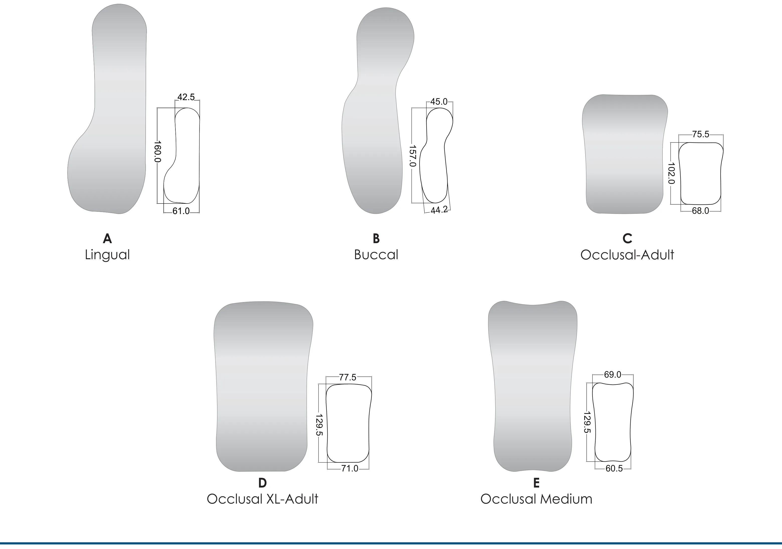 Steel Mirrors — IntraOral Photo, Stainless Steel — IntraOral / Orthodontic Steel Mirrors